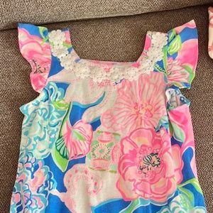 Lily Pulitzer Baby Toddler Bubble Onesie BODYSUIT Multi Peony For Your Thoughts